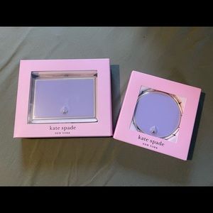 NWT KATE SPADE Card Clip and Handheld Mirror